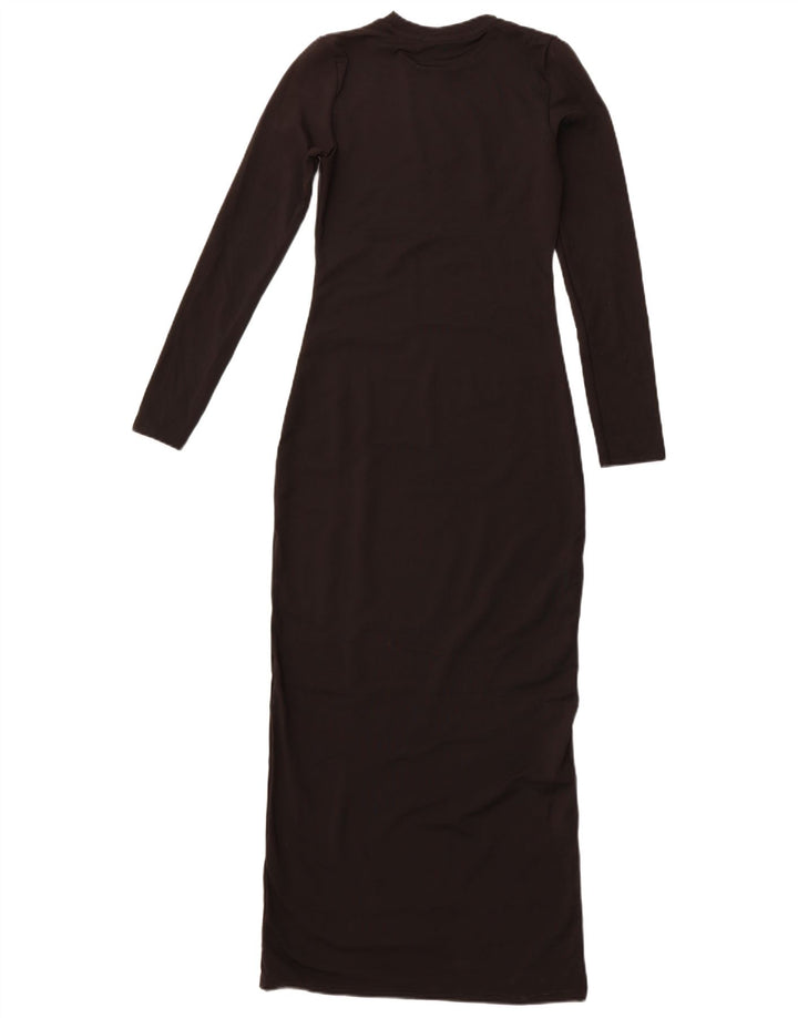 ZARA Womens Long Sleeve Maxi Dress UK 12 Medium Black