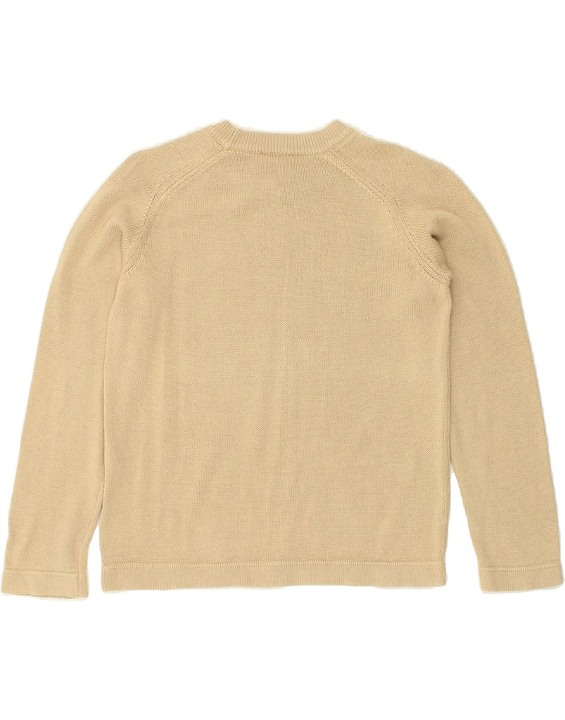 ARMANI JUNIOR Boys Crew Neck Jumper Sweater 3-4 Years Beige Cotton | Vintage Armani Junior | Thrift | Second-Hand Armani Junior | Used Clothing | Messina Hembry 