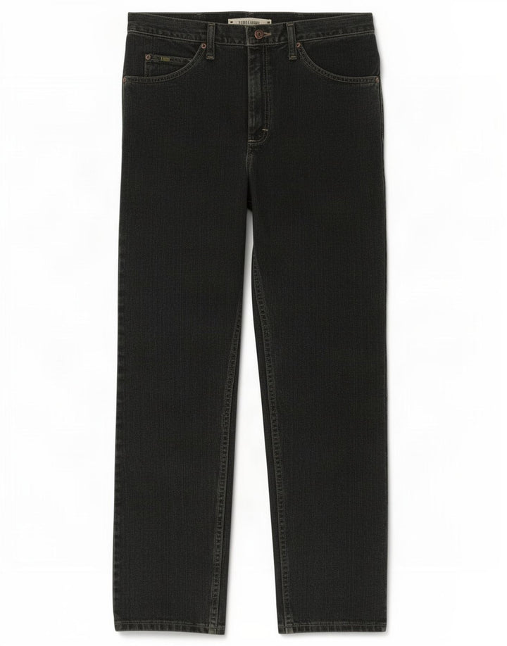 Lee Mens Regular Fit Straight Jeans W34 L32 Navy Blue Cotton