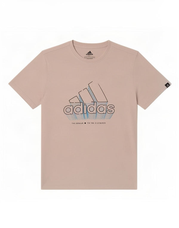 Adidas Mens Graphic T-Shirt Top Large White Cotton