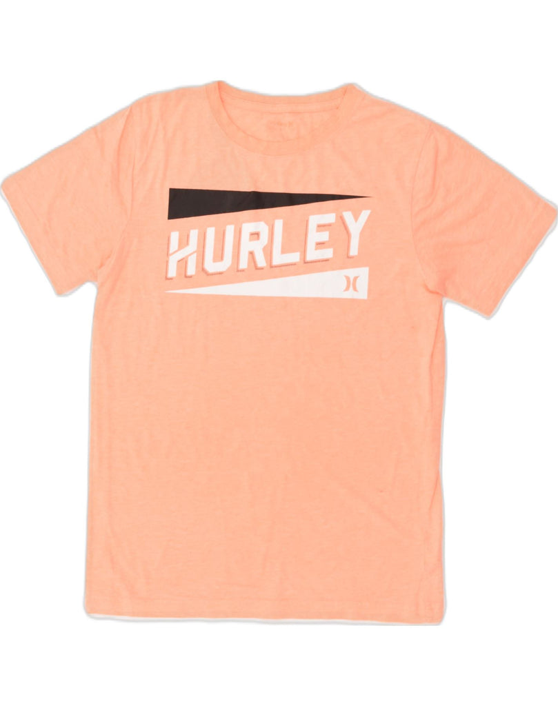 HURLEY Mens Graphic T-Shirt Top Small Orange Cotton | Vintage Hurley | Thrift | Second-Hand Hurley | Used Clothing | Messina Hembry 