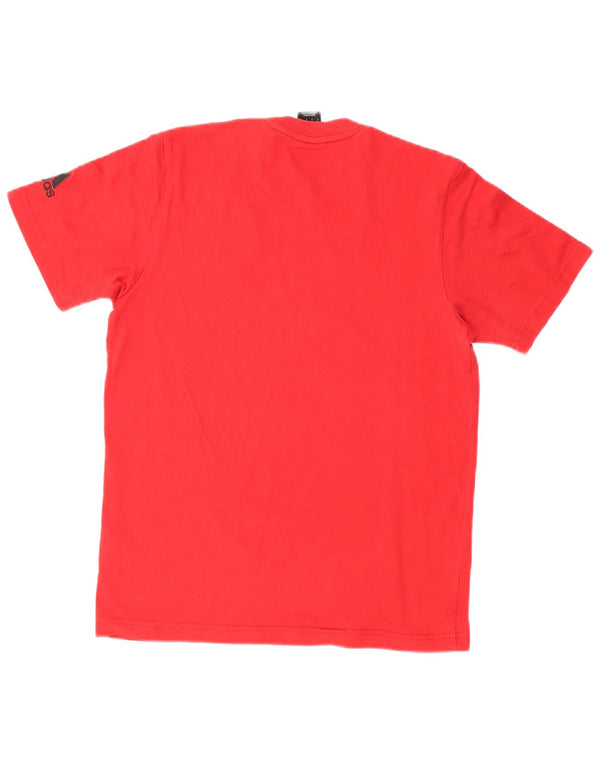 Adidas Mens AC Milan Graphic T-Shirt Top Small Red Cotton