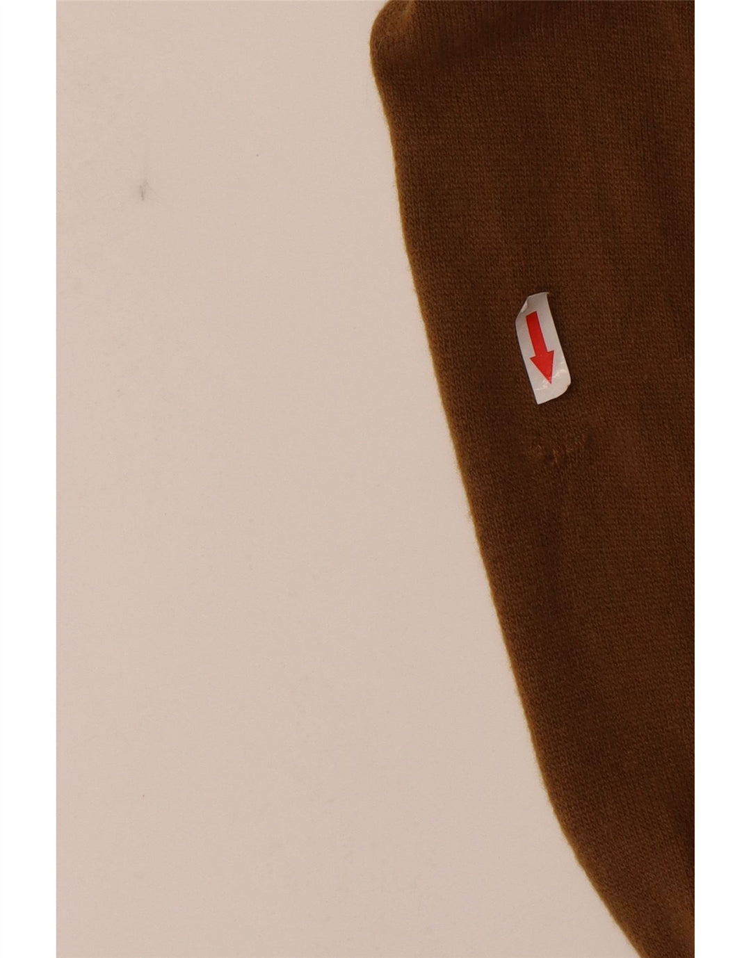 BENETTON Mens Cardigan Sweater IT 48 Medium Brown Lambswool