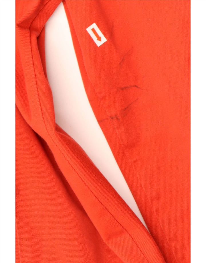 HOBBS Womens Overcoat UK 12 Medium Red Cotton