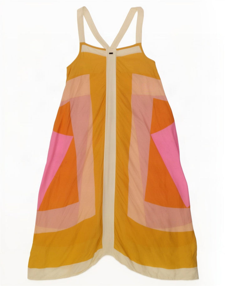 O'Neill Womens Halter Dress UK 10 Small Multicoloured Colourblock Beach