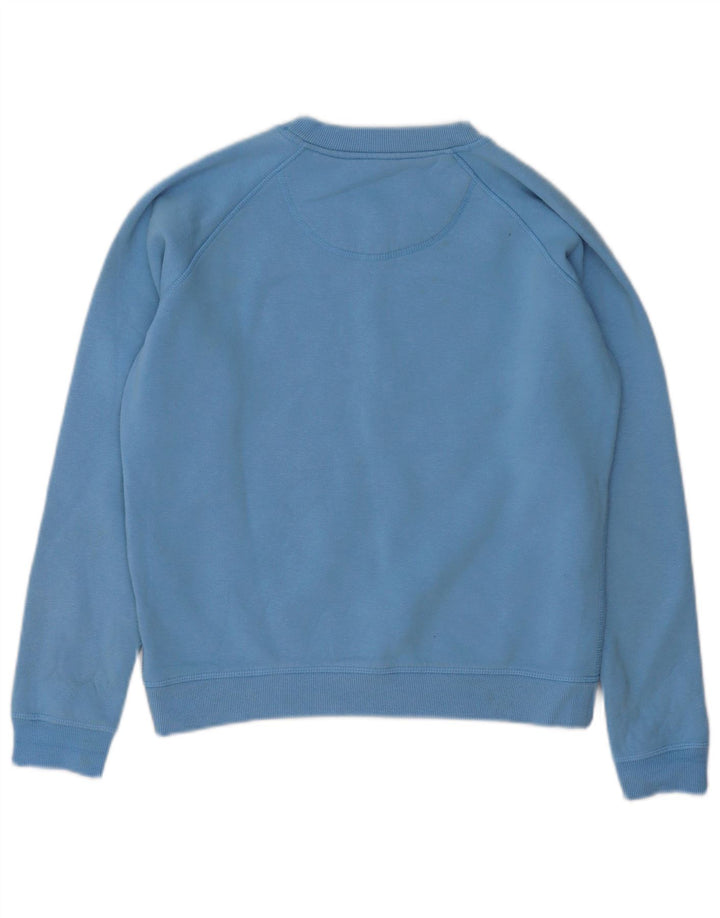 JACK WILLS Womens Oversized Sweatshirt Jumper UK 8 Small Blue Cotton