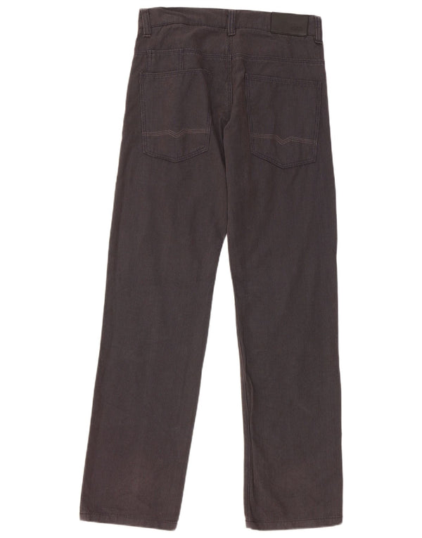 Hugo Boss Boys Straight Casual Trousers 13-14 Years W28 L28 Black Cotton
