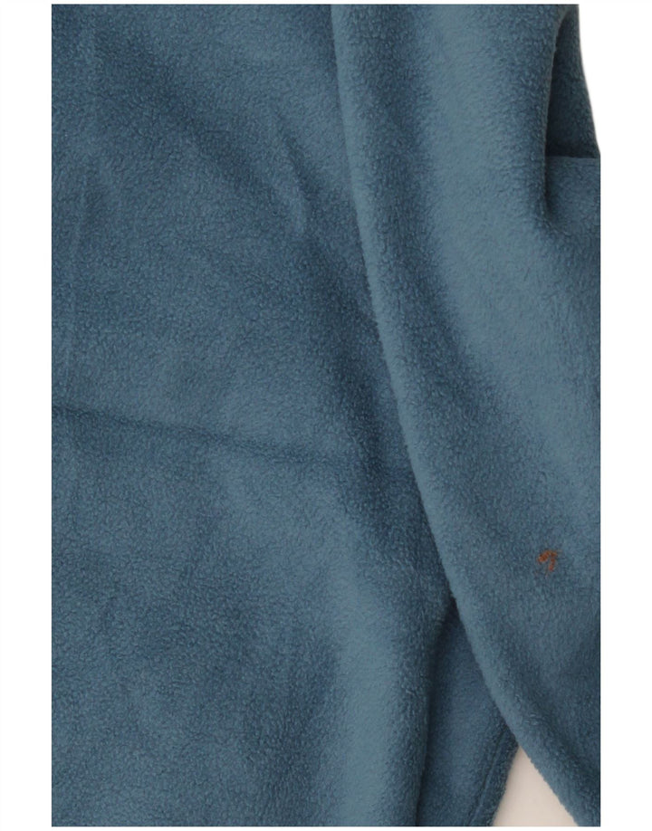 Marks & Spencer Mens Fleece Jacket UK 38 Medium Blue Polyester