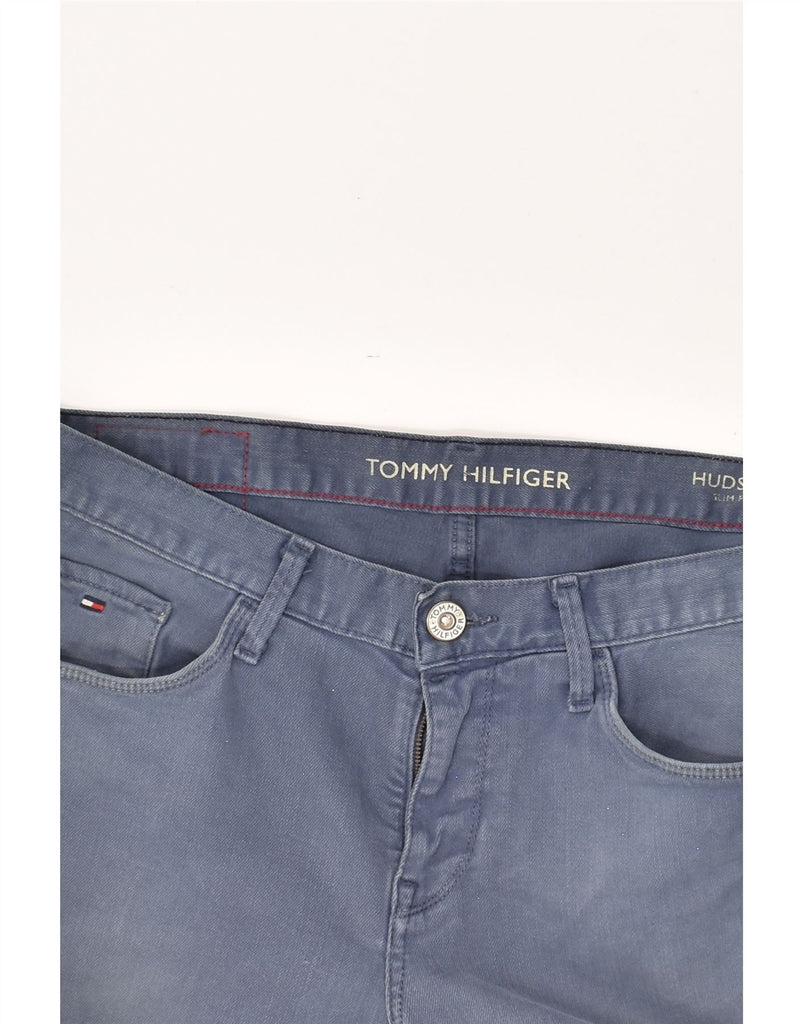 TOMMY HILFIGER Mens Hudson Slim Jeans W34 L34 Blue Cotton | Vintage Tommy Hilfiger | Thrift | Second-Hand Tommy Hilfiger | Used Clothing | Messina Hembry 