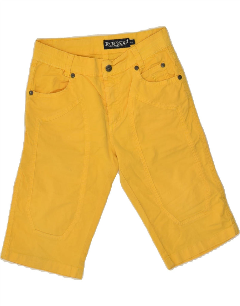 JECKERSON Boys Bermuda Shorts 9-10 Years W22 Yellow Cotton | Vintage Jeckerson | Thrift | Second-Hand Jeckerson | Used Clothing | Messina Hembry 