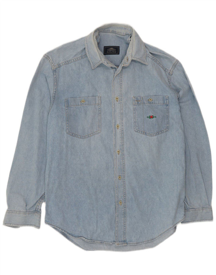 Charro Mens Denim Shirt Medium Blue