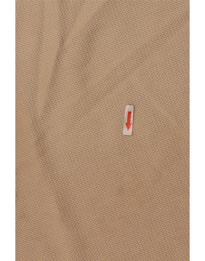 Zara Mens T-Shirt Top Medium Beige Cotton