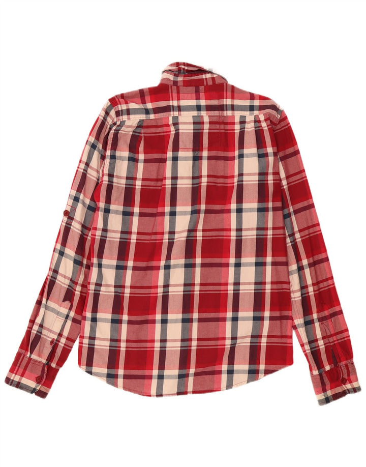 Superdry Mens Shirt Large Red Check Cotton