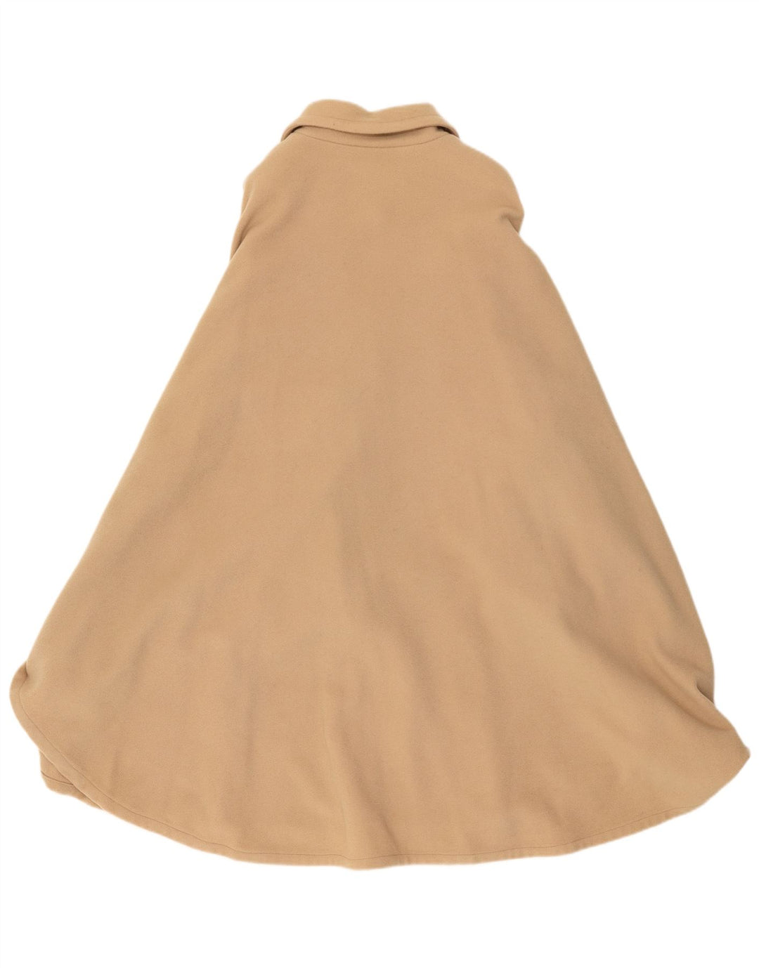 Vintage Womens Poncho Coat One Size Beige Paisley Wool
