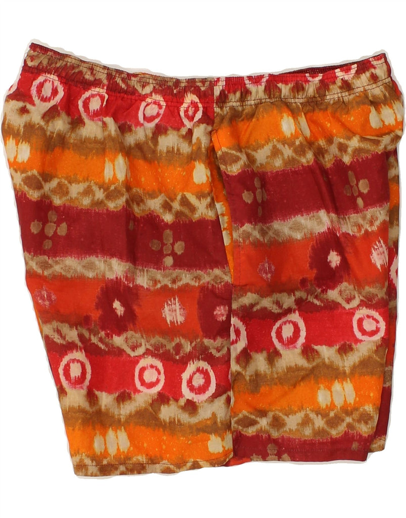 VINTAGE Mens Swimming Shorts UK 38 Medium Red Striped Polyamide Vintage Vintage and Second-Hand Vintage from Messina Hembry 