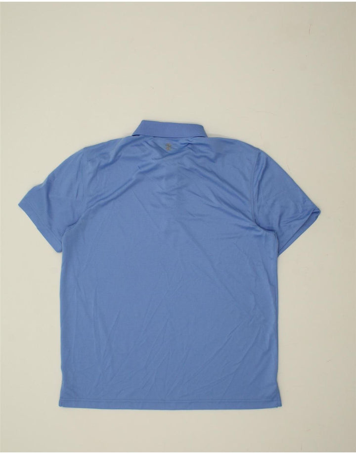 IZOD Mens Golf Polo Shirt Large Blue Polyester Vintage Izod and Second-Hand Izod from Messina Hembry 