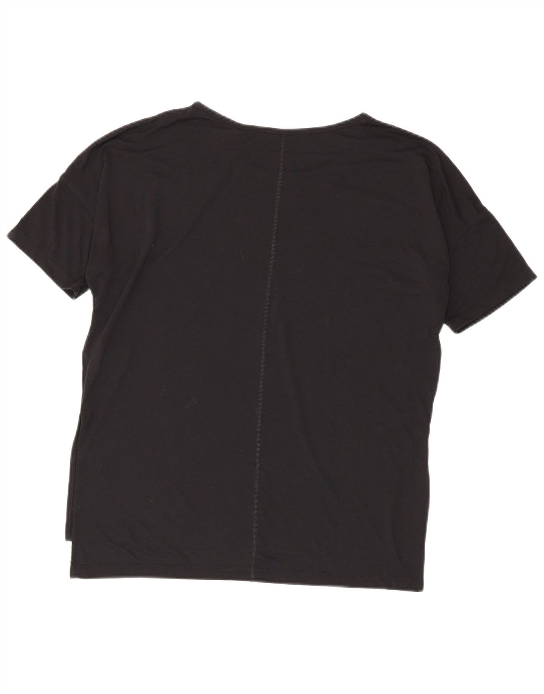 Nike Womens Dri Fit Oversized T-Shirt Top UK 14 Medium Black Polyester