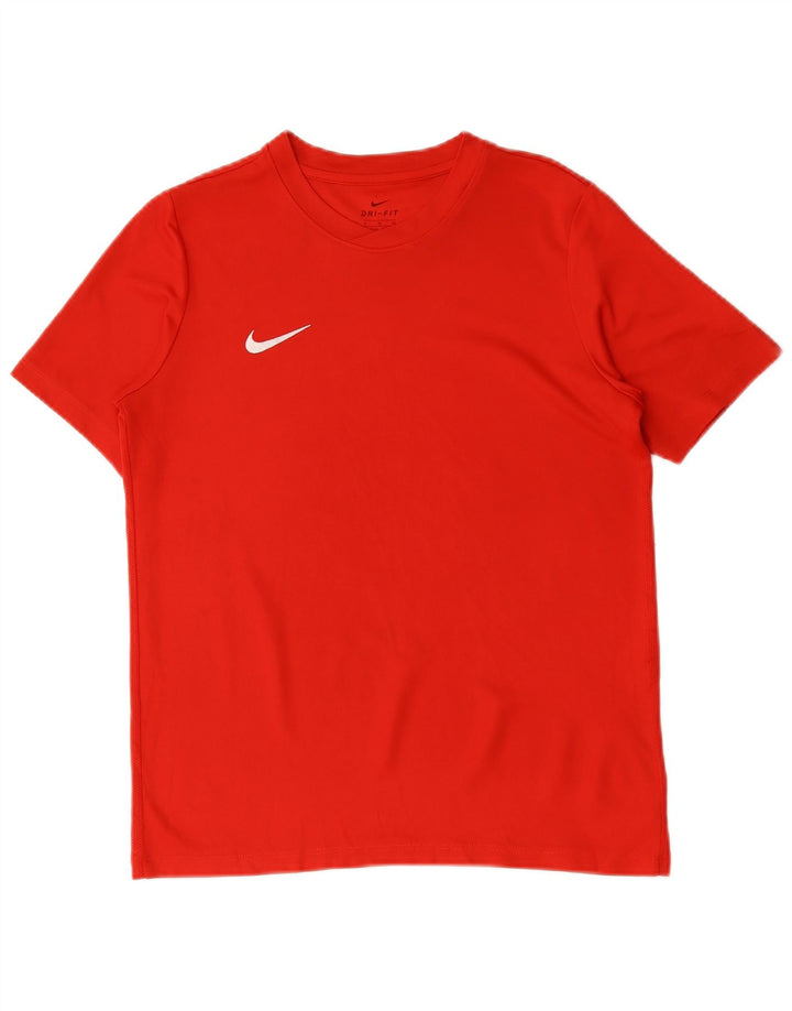 Nike Boys Dri Fit T-Shirt Top 13-14 Years XL Red Polyester