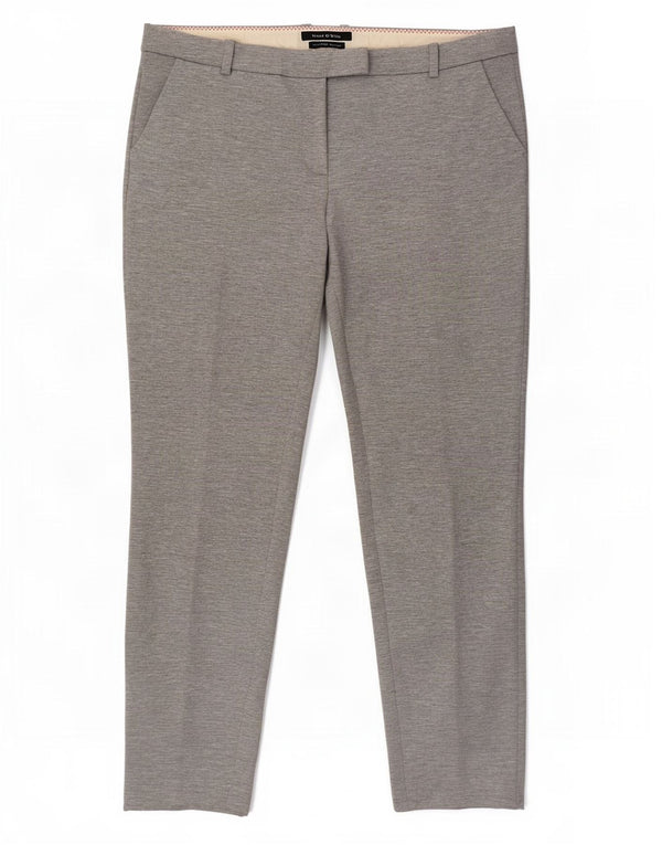 Marc O'Polo Womens Slim Suit Trousers EU 42 Large W34 L28 Grey Flecked