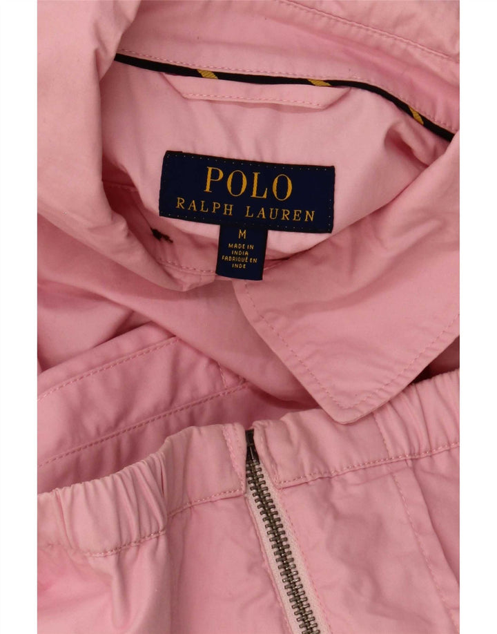 Polo Ralph Lauren Womens Rain Jacket UK 38 Medium Pink
