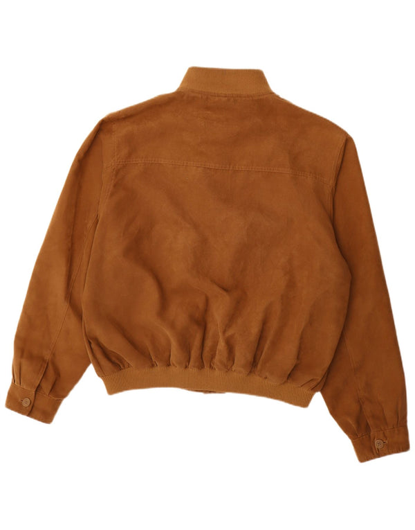 Stratos Mens Bomber Jacket IT 58 4XL Brown Polyester