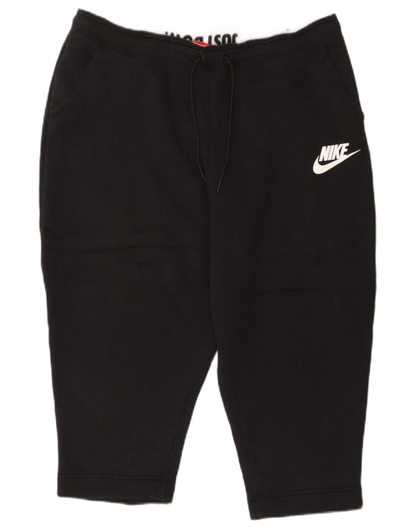Nike Womens Sport Shorts UK 18 XL  Black Cotton