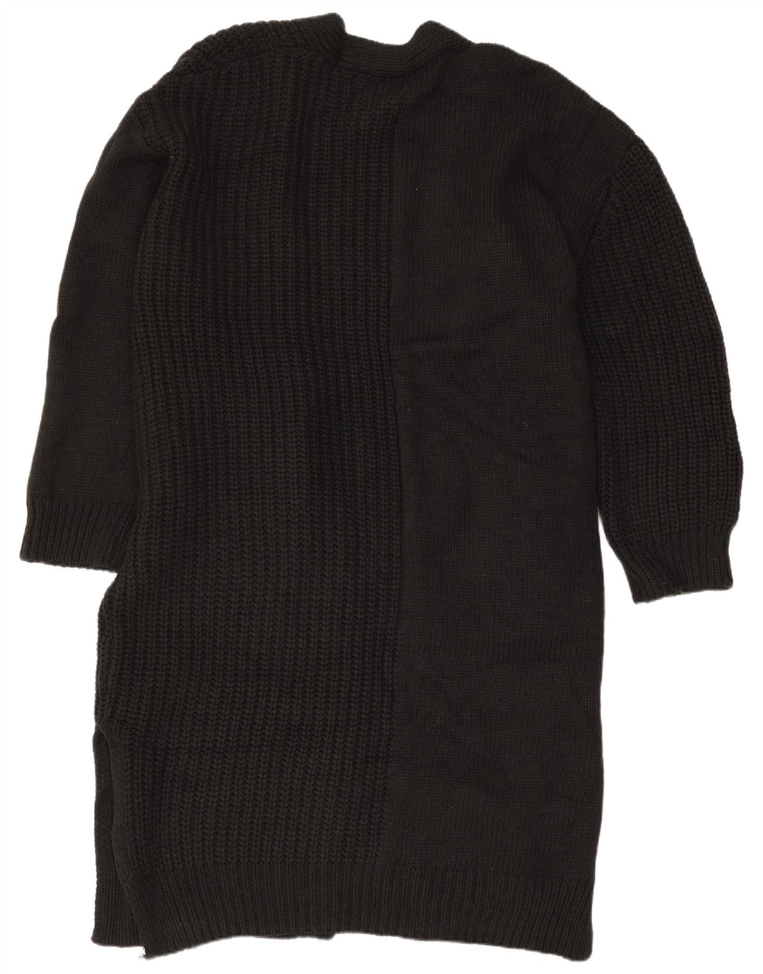 Topshop Womens Oversized Longline Cardigan Sweater EU 36/38 Small Black