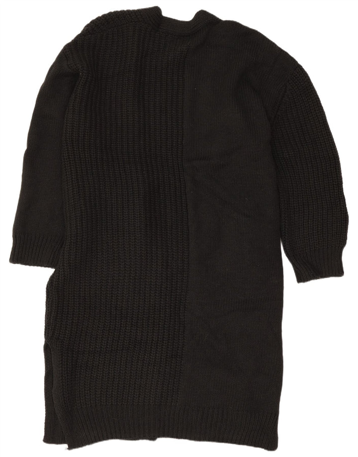 Topshop Womens Oversized Longline Cardigan Sweater EU 36/38 Small Black