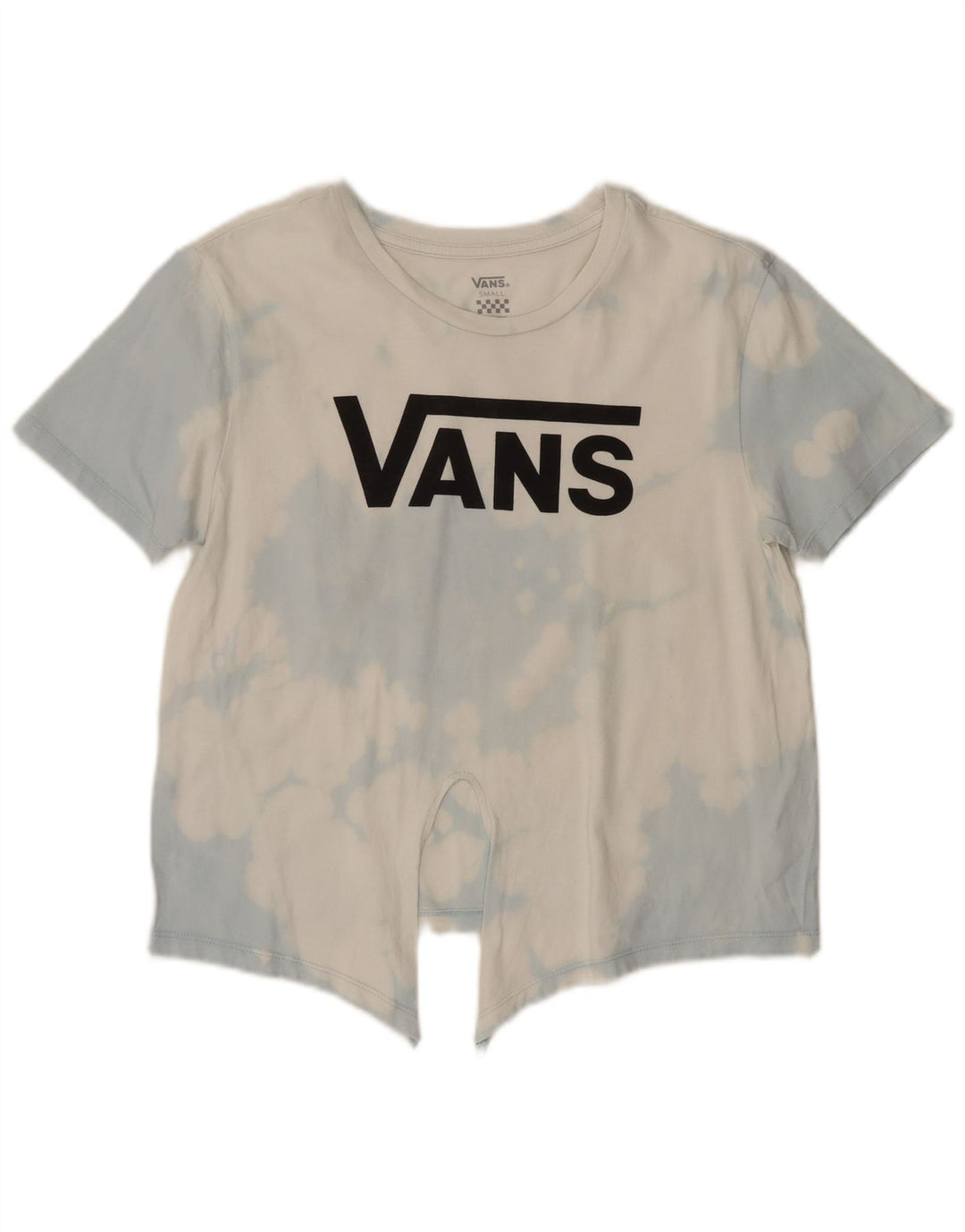 Vans Womens Graphic T-Shirt Top UK 10 Small White Tie Dye