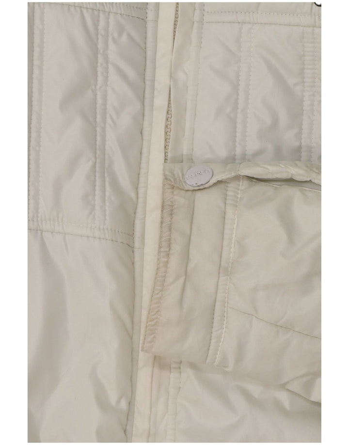 UMM Mens Military Padded Jacket UK 42 XL White Polyester