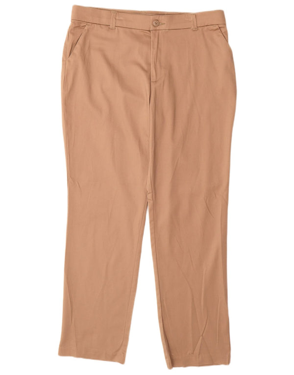 LEE Womens Straight Chino Trousers US 14 XL W34 L31 Beige Cotton