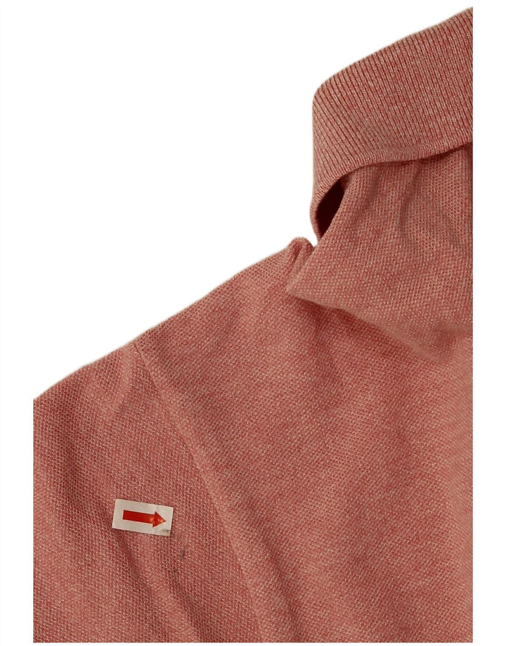 Lacoste Mens Polo Shirt Size 5 Large Pink Cotton
