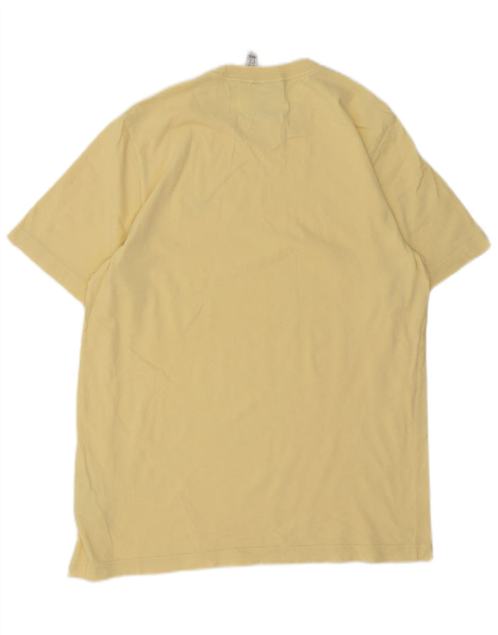 Adidas Mens T-Shirt Top Small Yellow Cotton