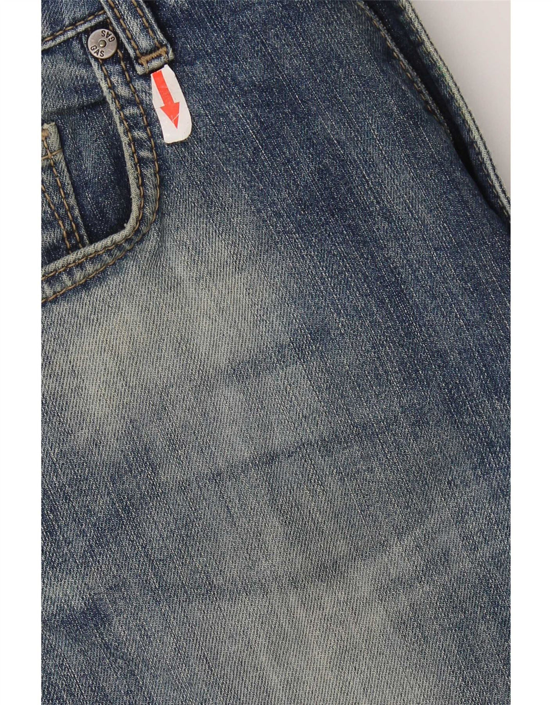 Gas Womens Slim Jeans W30 L31 Blue Cotton