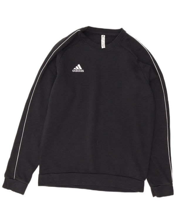 ADIDAS Mens Sweatshirt Jumper Large Black Cotton