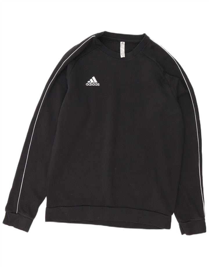 ADIDAS Mens Sweatshirt Jumper Large Black Cotton