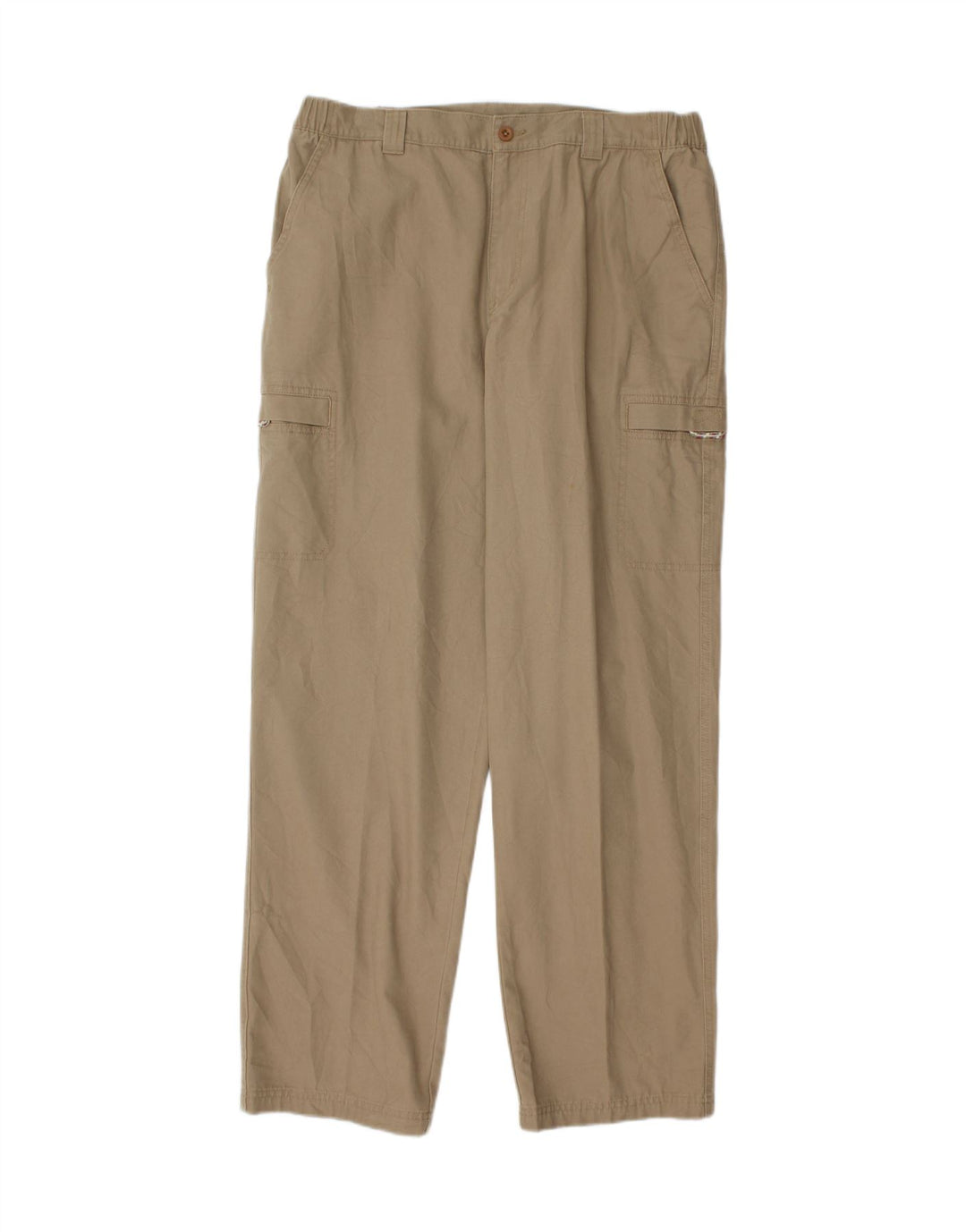 L.L.BEAN Mens Straight Cargo Trousers W34 L32 Beige Cotton Vintage L.L.Bean and Second-Hand L.L.Bean from Messina Hembry 