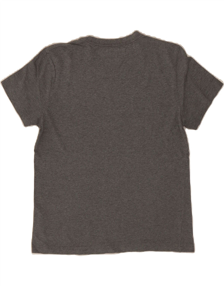 TOMMY HILFIGER Mens Graphic T-Shirt Top Small Grey Cotton Vintage Tommy Hilfiger and Second-Hand Tommy Hilfiger from Messina Hembry 