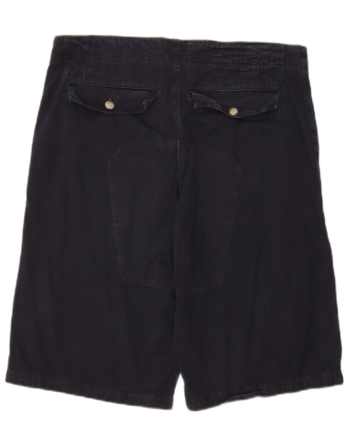 Rifle Mens Cargo Shorts Large W34 Navy Blue Cotton
