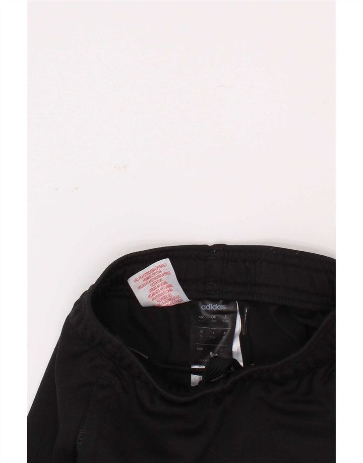 Adidas Boys Tracksuit Trousers 5-6 Years Black Polyester