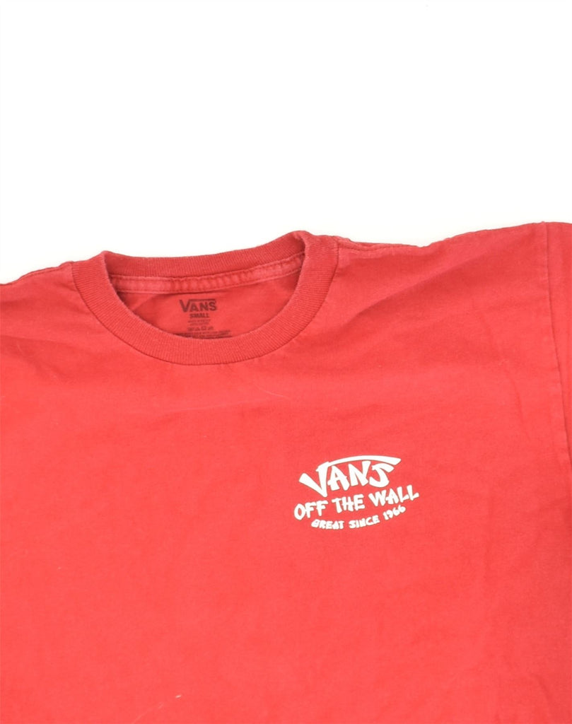 VANS Mens Graphic T-Shirt Top Small Red Cotton | Vintage Vans | Thrift | Second-Hand Vans | Used Clothing | Messina Hembry 