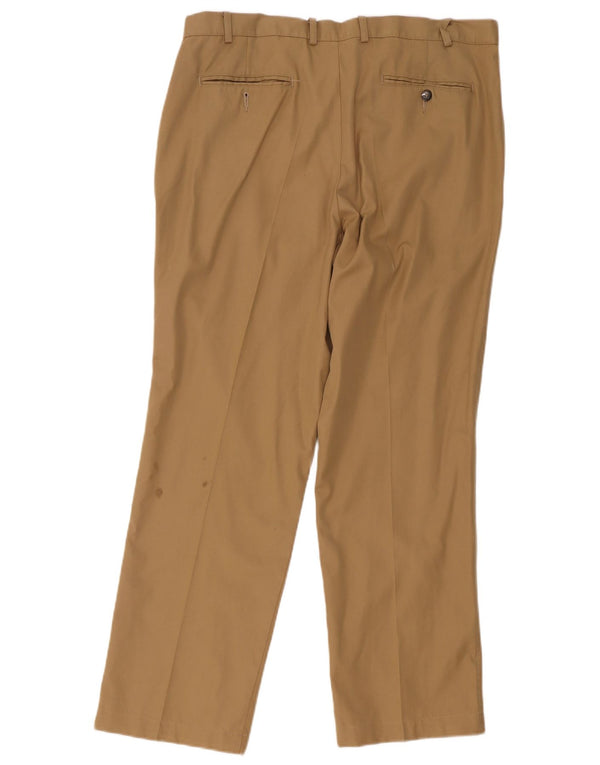Marks & Spencer Mens Pegged Chino Trousers W38 L31 Beige Cotton
