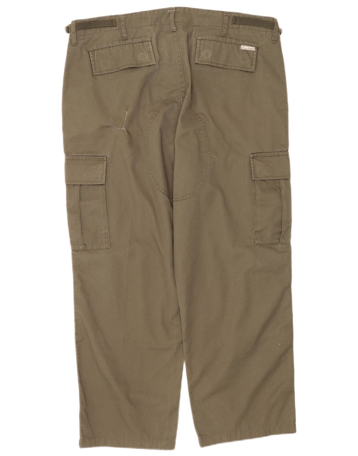 ESSE EMME  Mens Straight Cargo Trousers W38 L27 Khaki