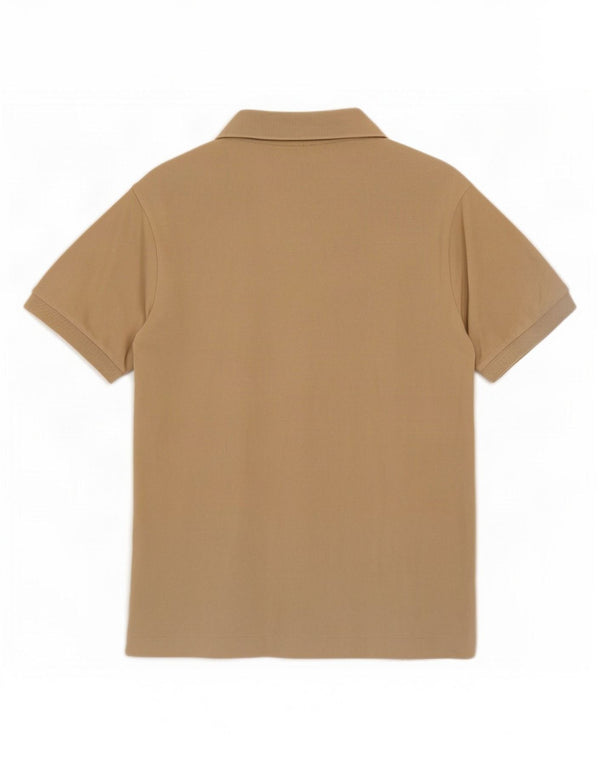 Lacoste Mens Classic Fit Polo Shirt Size 5 Large Beige Cotton