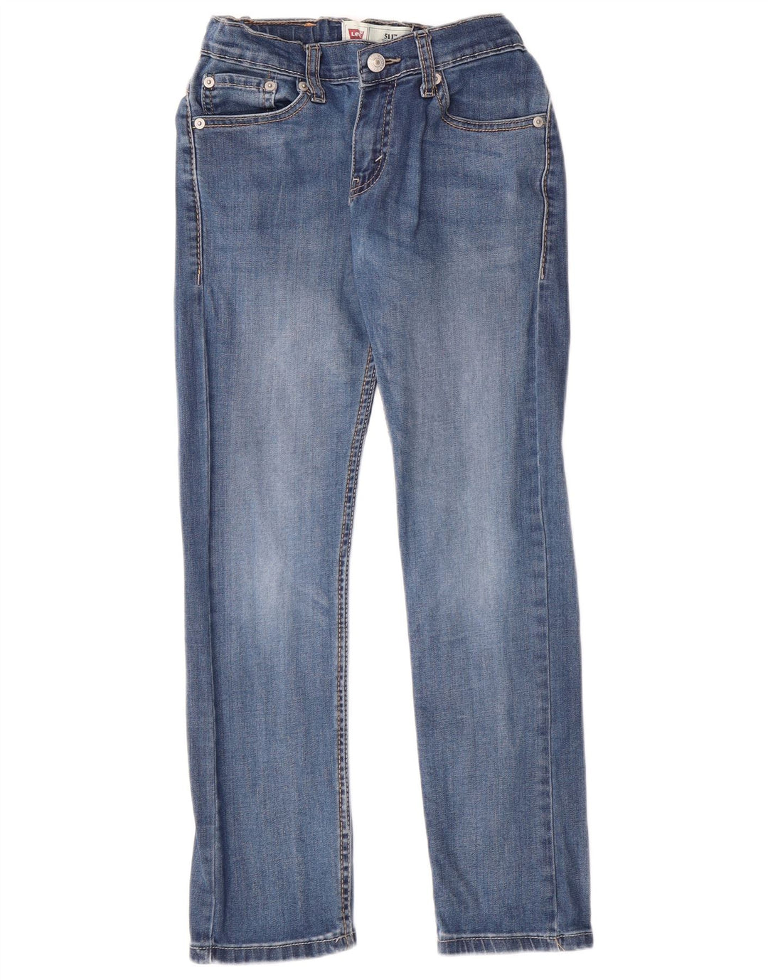 LEVI'S Boys 511 Slim Jeans 9-10 Years W25 L25 Blue Cotton