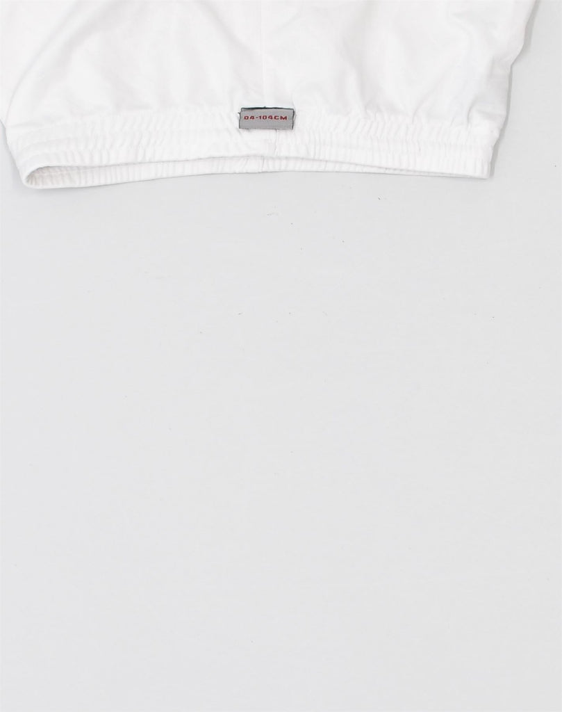 KAPPA Boys Graphic Sport Shorts 3-4 Years White Polyester | Vintage Kappa | Thrift | Second-Hand Kappa | Used Clothing | Messina Hembry 