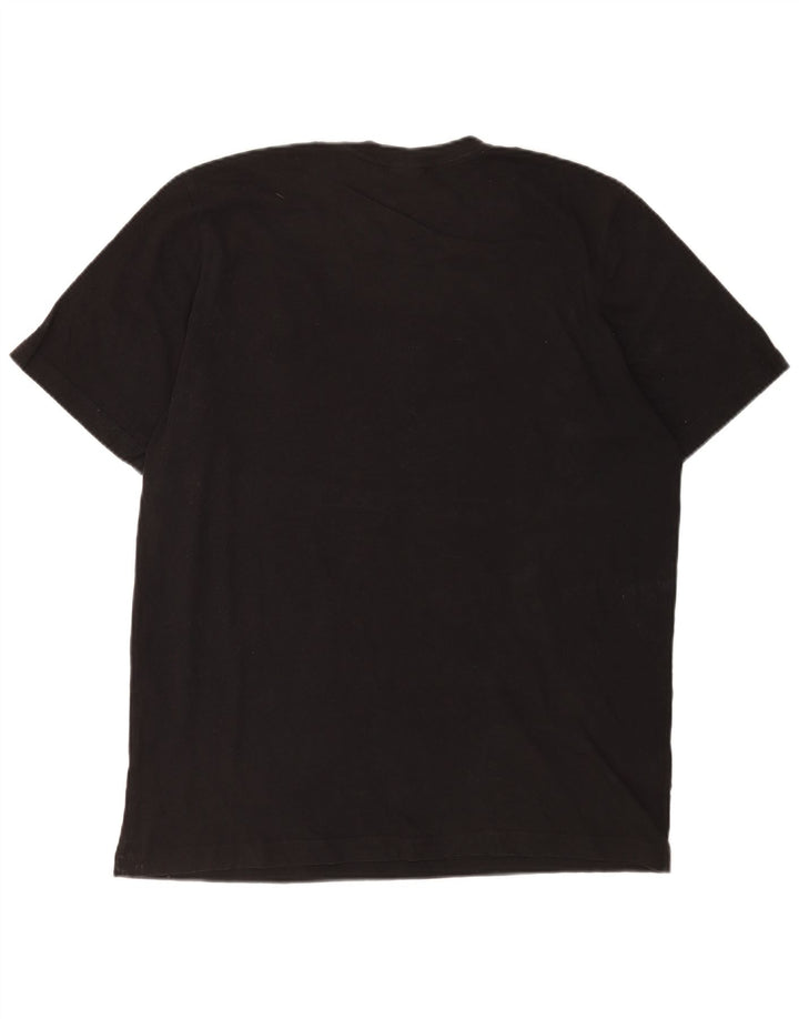 Adidas Mens Graphic T-Shirt Top Large Black Cotton