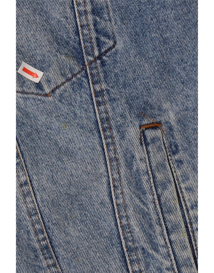 Vintage Mens Denim Jacket UK 38 Medium Blue Cotton