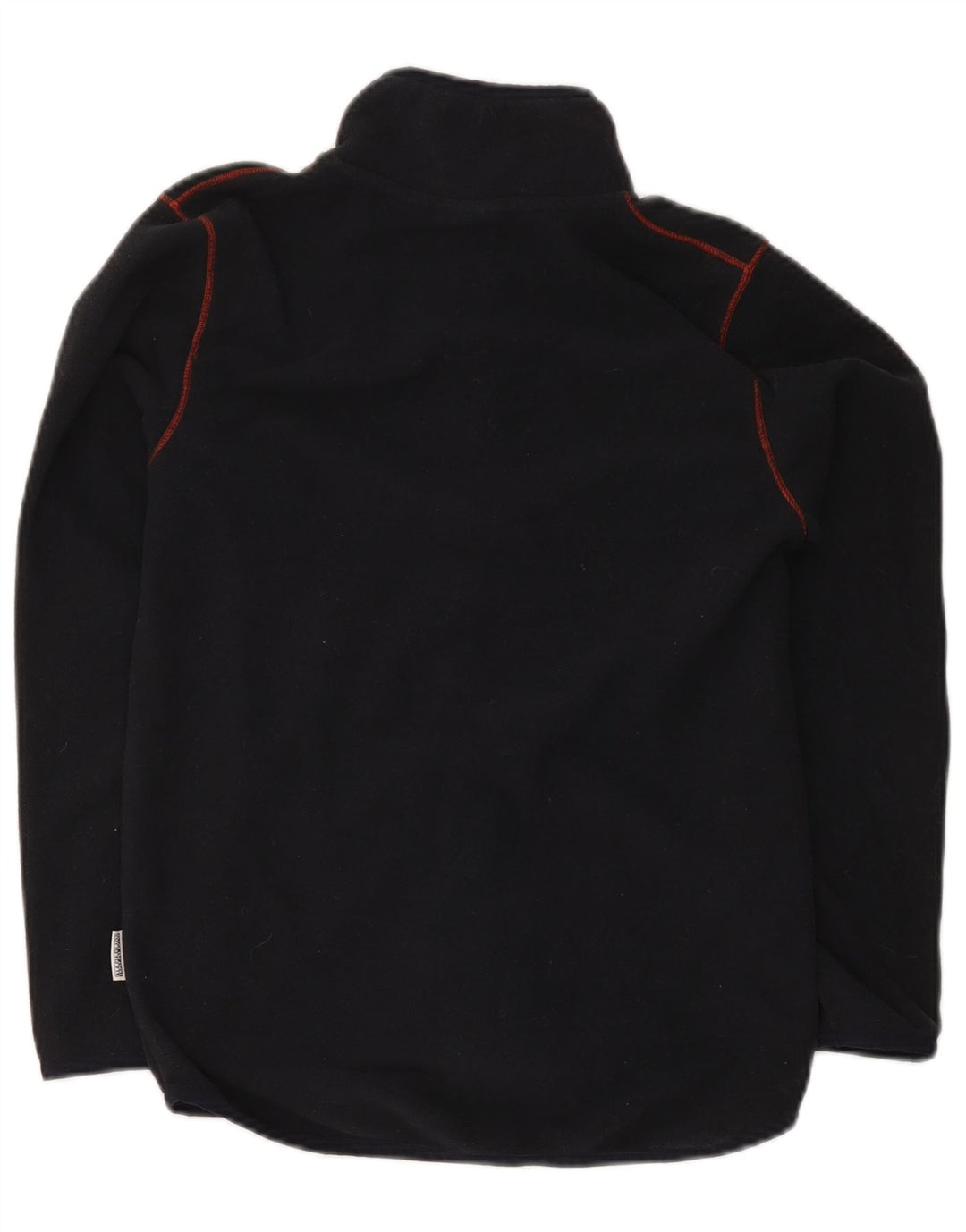 Napapijri Boys Graphic Fleece Jacket 13-14 Years Black Polyester