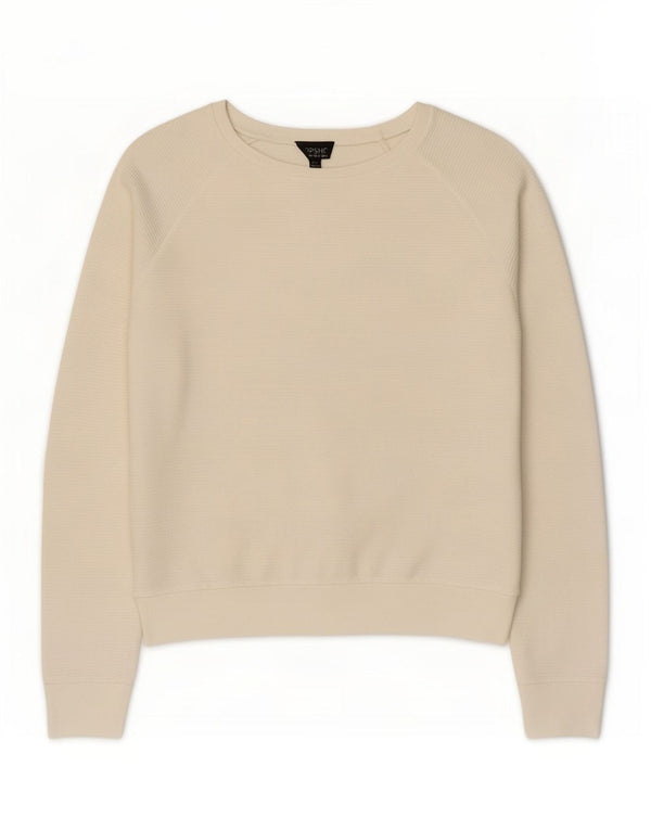 Topshop Womens Boat Neck Jumper Sweater UK 10 Small White Viscose